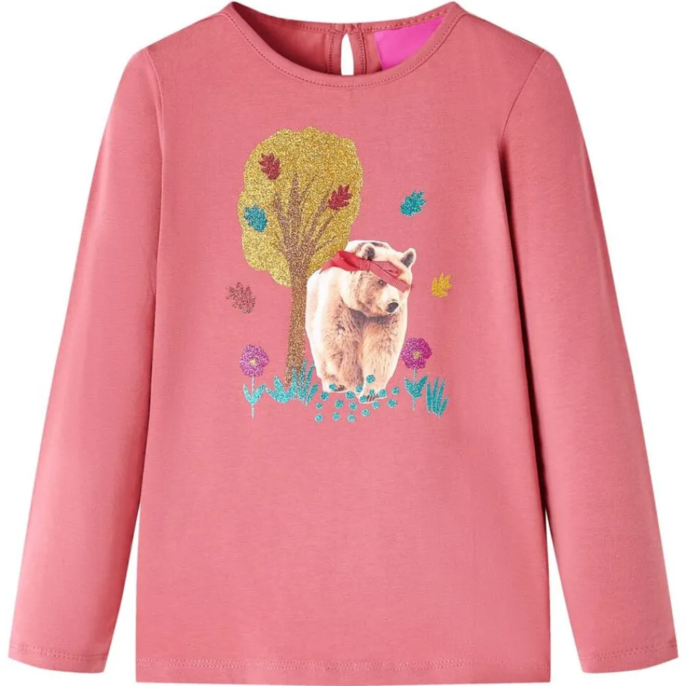 Kleding & Accessoires*vidaXL Kindershirt met lange mouwen 116 oud Roze
