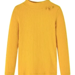 Kindershirt met lange mouwen geribd 92 donker kleurig>vidaXL New