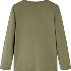 Kindershirt met lange mouwen 92 kakikleurig>vidaXL Sale