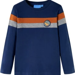 Kleding & Accessoires*vidaXL Kindershirt met lange mouwen 104 marineblauw