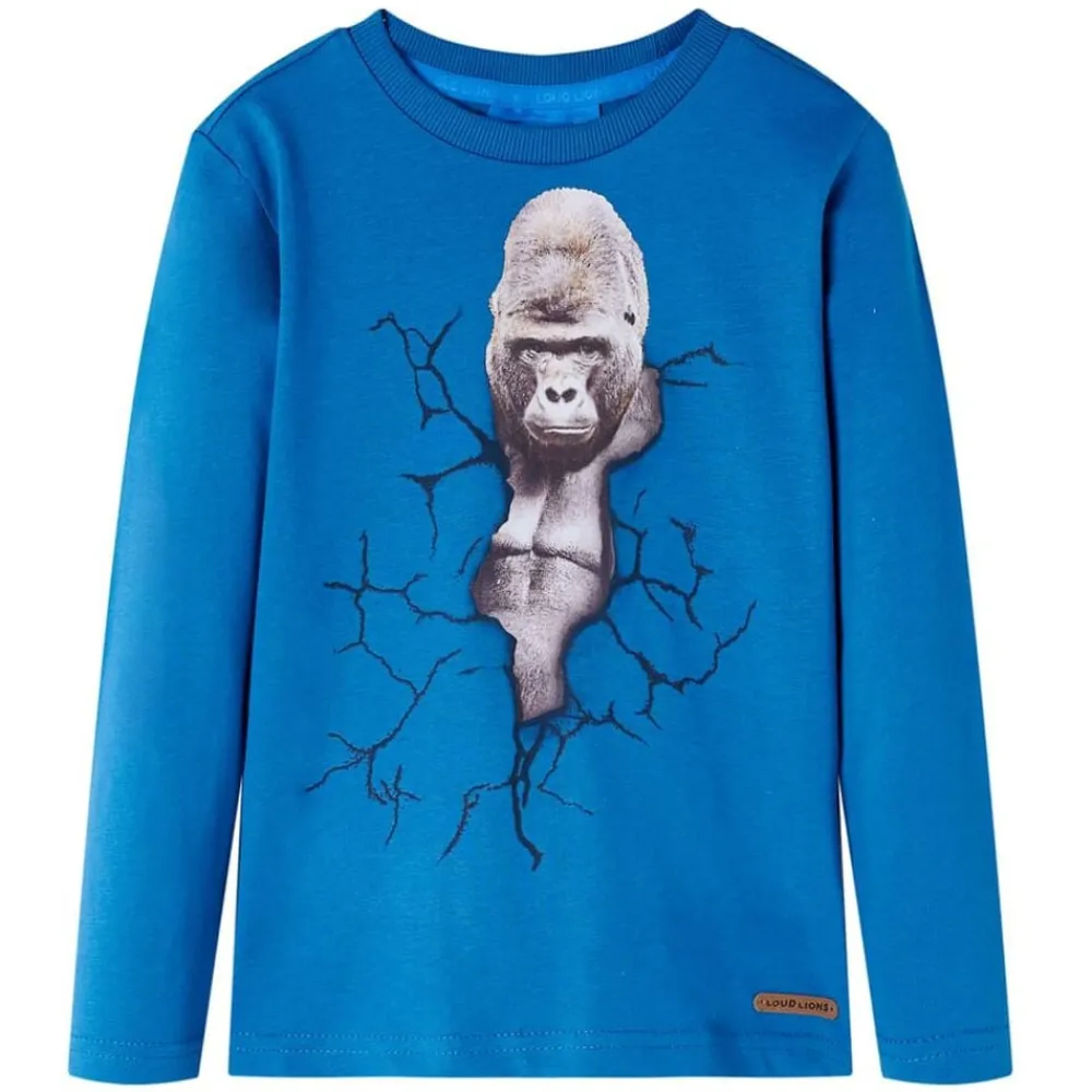 Kindershirt met lange mouwen 104 petrol>vidaXL Outlet