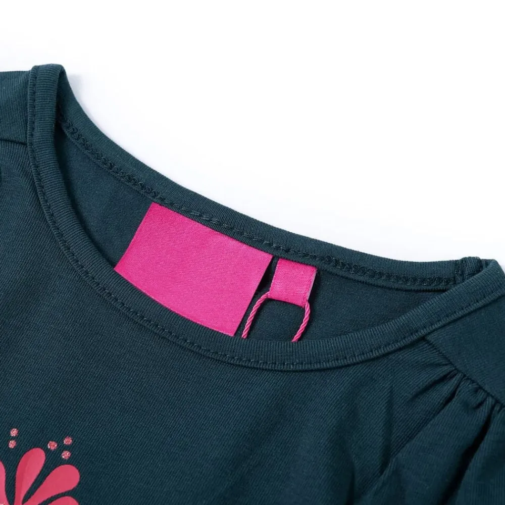 Kleding & Accessoires*vidaXL Kindershirt met lange mouwen 104 donker Groen