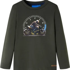Kleding & Accessoires*vidaXL Kindershirt met lange mouwen 104 kleurig Kaki