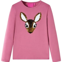 Kleding & Accessoires*vidaXL Kindershirt met lange mouwen 92 frambozenkleurig Framboos