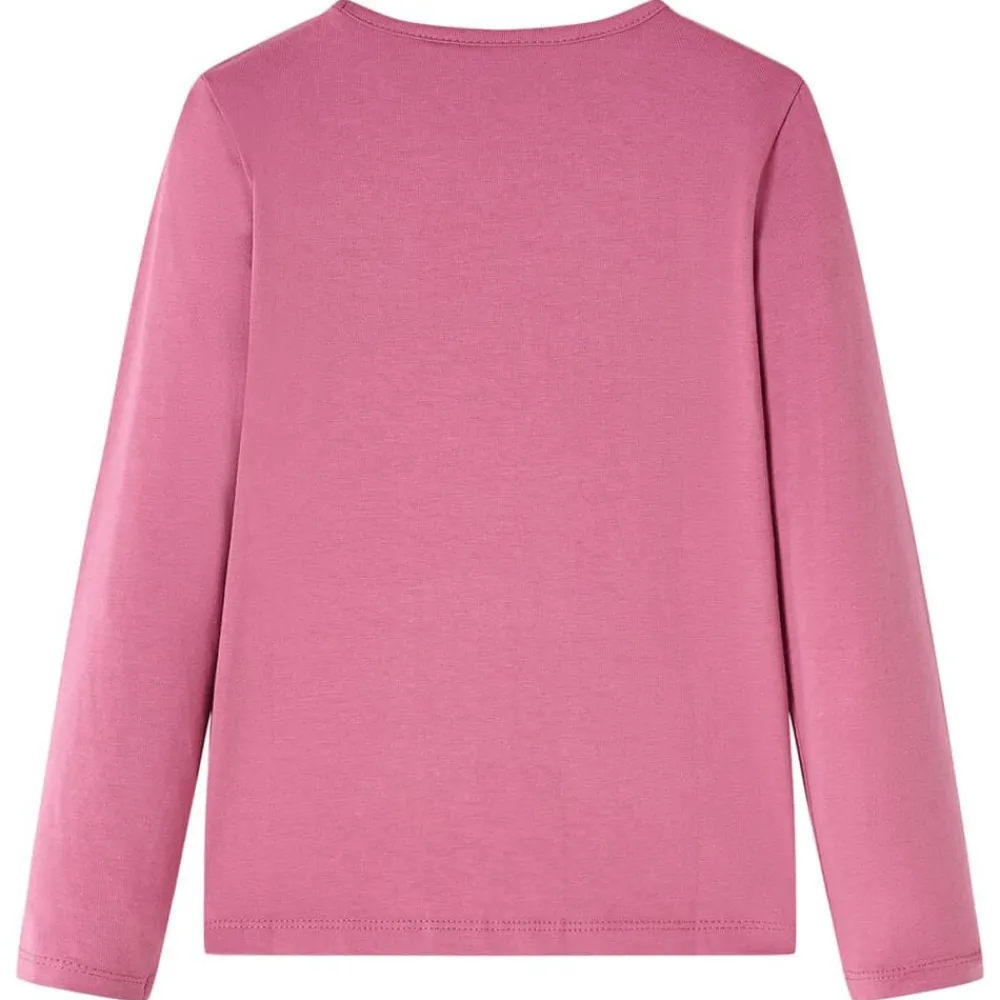 Kleding & Accessoires*vidaXL Kindershirt met lange mouwen 92 frambozenkleurig Framboos