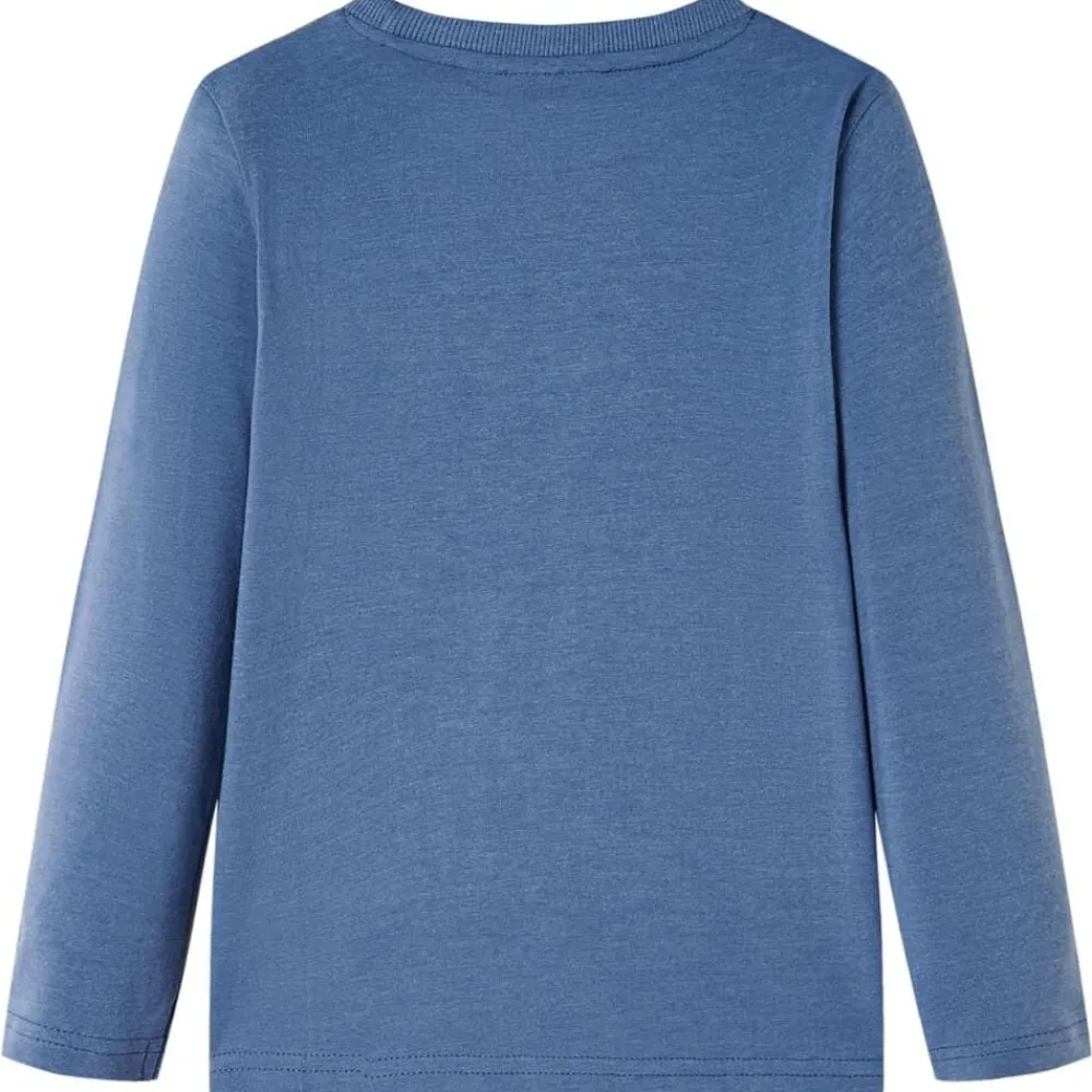 Kindershirt met lange mouwen 116 gemêleerd blauw>vidaXL Discount