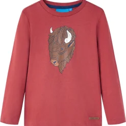 Kindershirt met lange mouwen 116 bruin>vidaXL Best