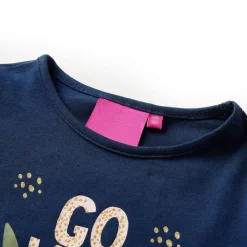 Kleding & Accessoires*vidaXL Kindershirt met lange mouwen 128 Marineblauw