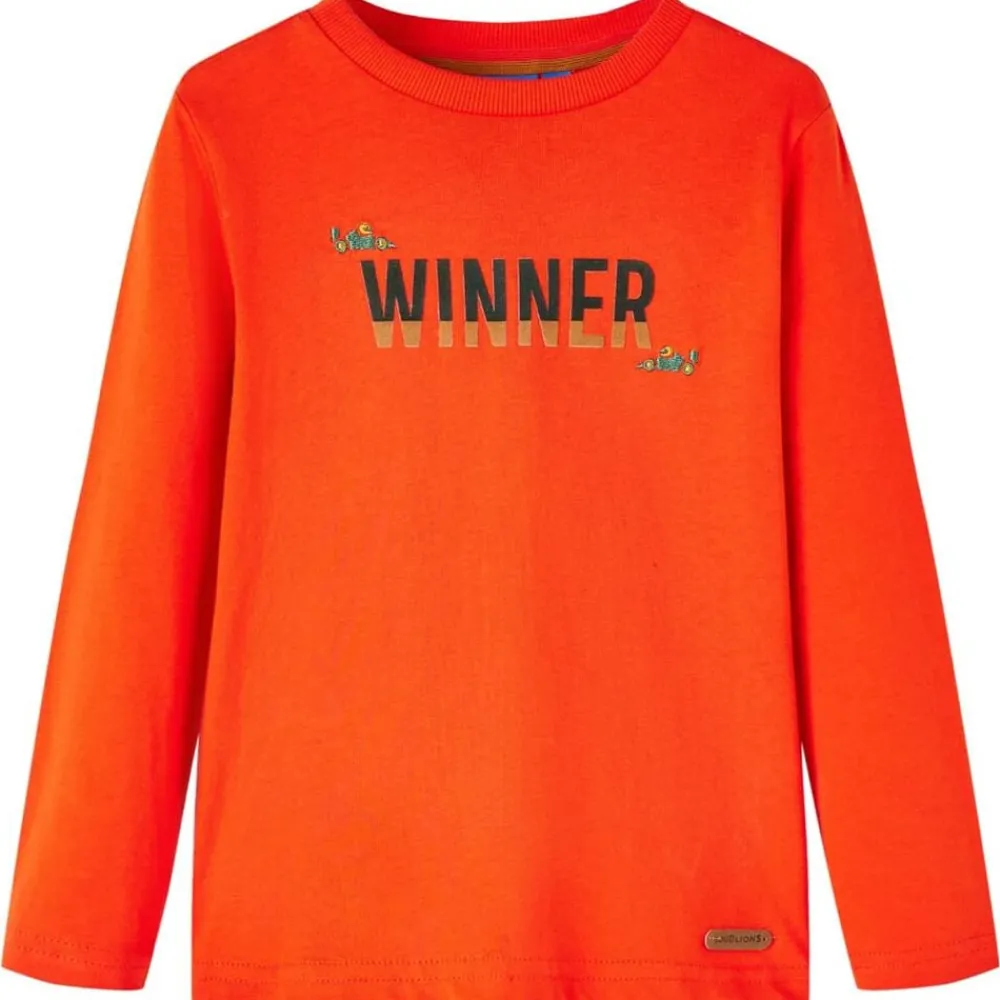 Kleding & Accessoires*vidaXL Kindershirt met lange mouwen 104 felr Oranje