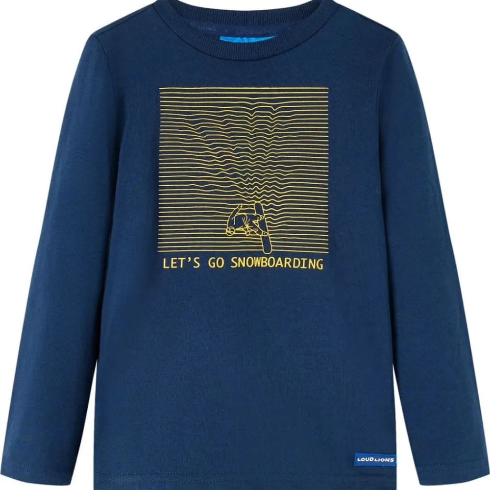 Kindershirt met lange mouwen 92 marineblauw>vidaXL Clearance