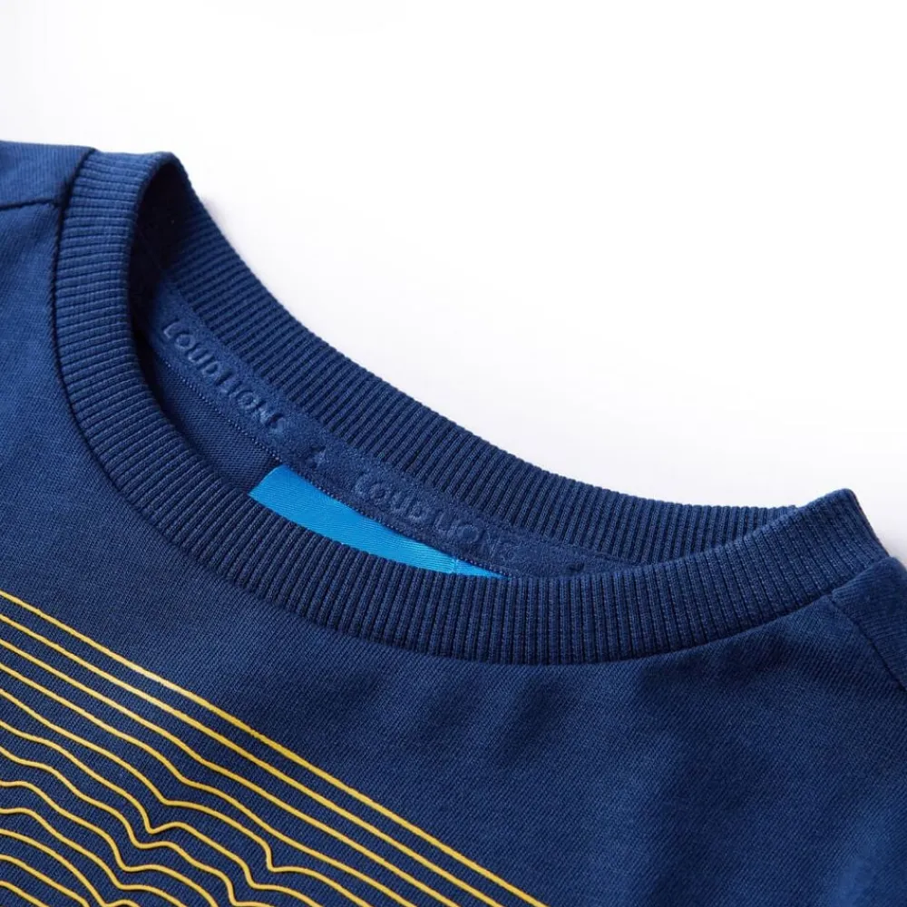 Kindershirt met lange mouwen 92 marineblauw>vidaXL Clearance