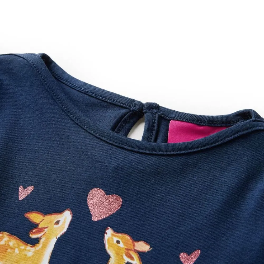 Kleding & Accessoires*vidaXL Kindershirt met lange mouwen 92 Marineblauw