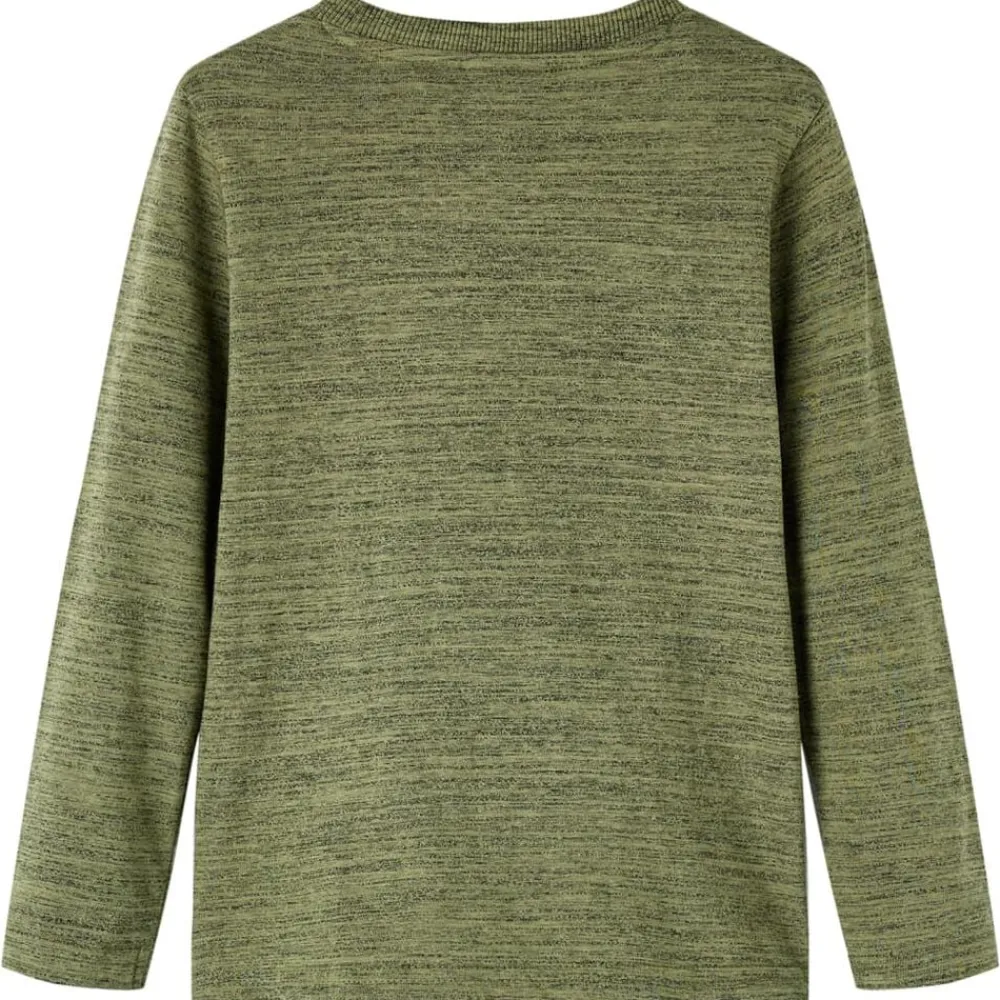 Kleding & Accessoires*vidaXL Kindershirt met lange mouwen 104 gemêleerd kleurig Kaki