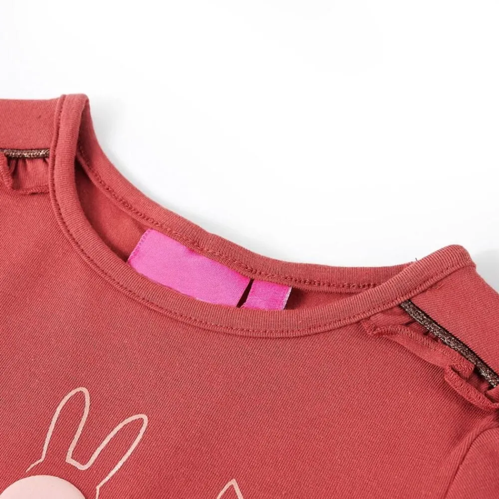 Kindershirt met lange mouwen 104 bruin>vidaXL Best