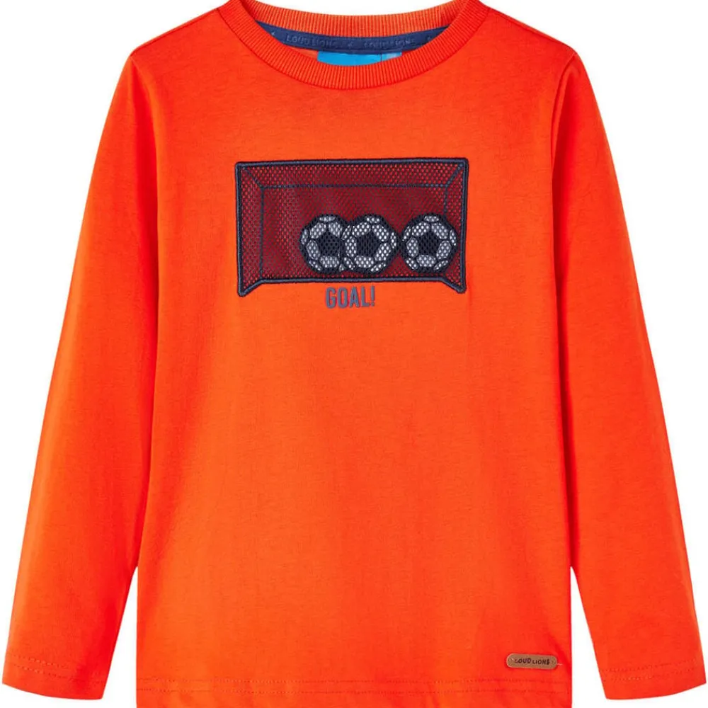 Kindershirt met lange mouwen 104 feloranje>vidaXL Clearance