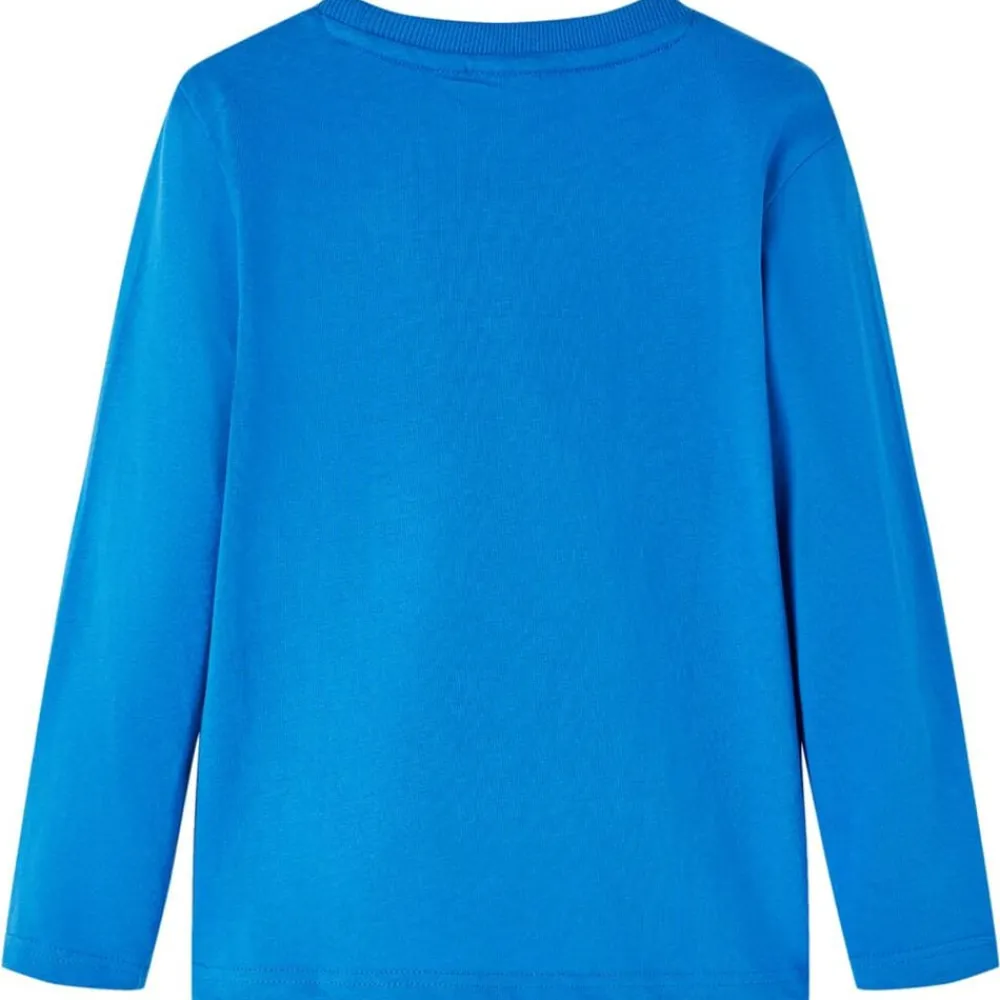 Kindershirt met lange mouwen 116 kobalt>vidaXL Outlet