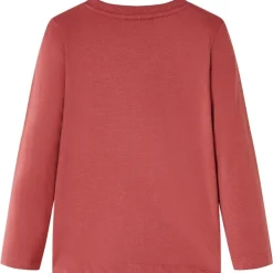 Kindershirt met lange mouwen 104 roodbruin>vidaXL Sale