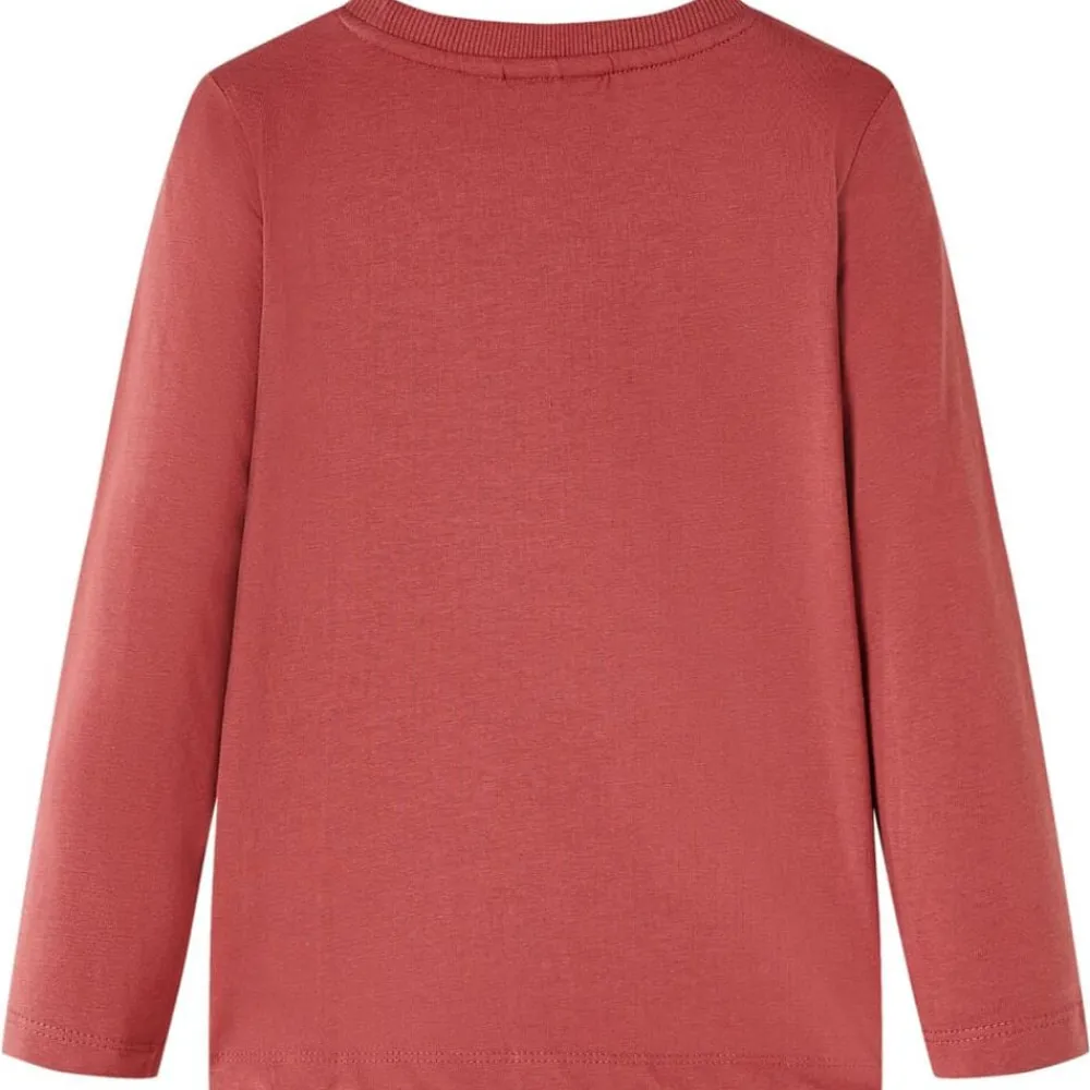 Kindershirt met lange mouwen 104 roodbruin>vidaXL Sale
