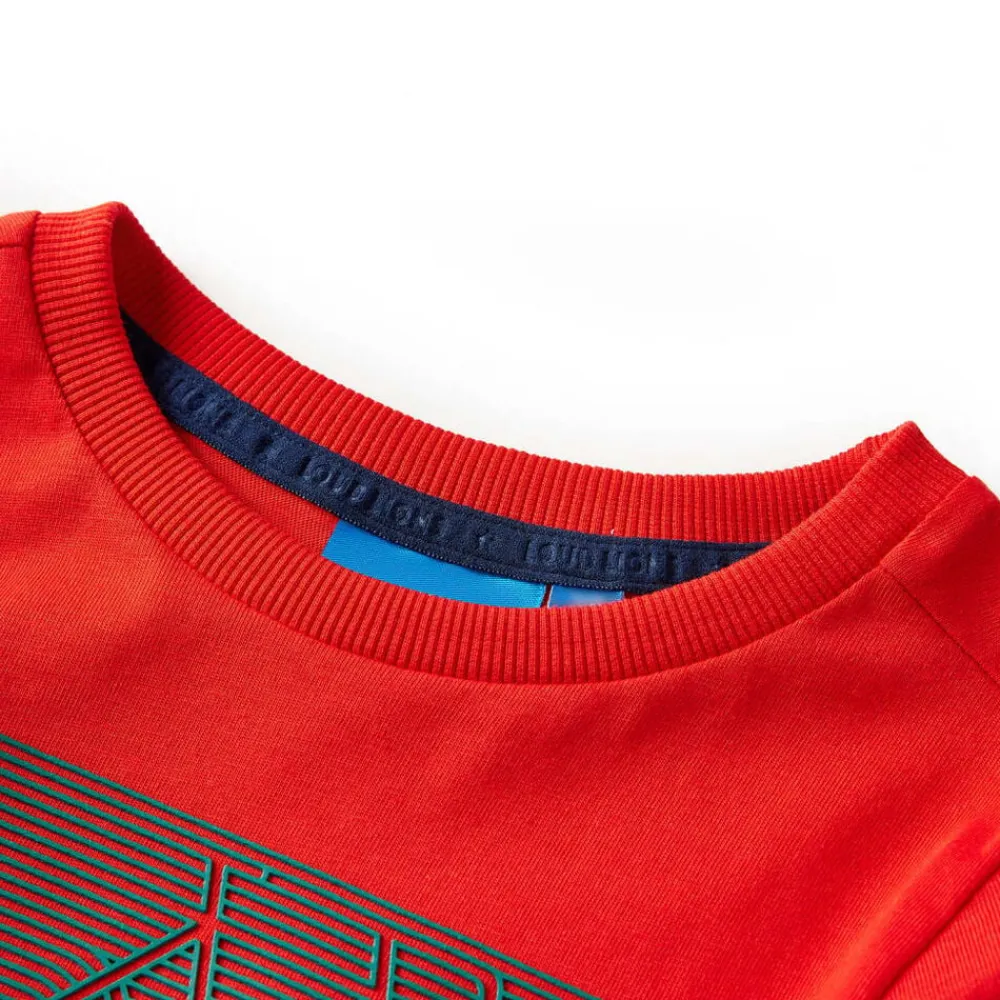 Kindershirt met lange mouwen 104 rood>vidaXL Discount