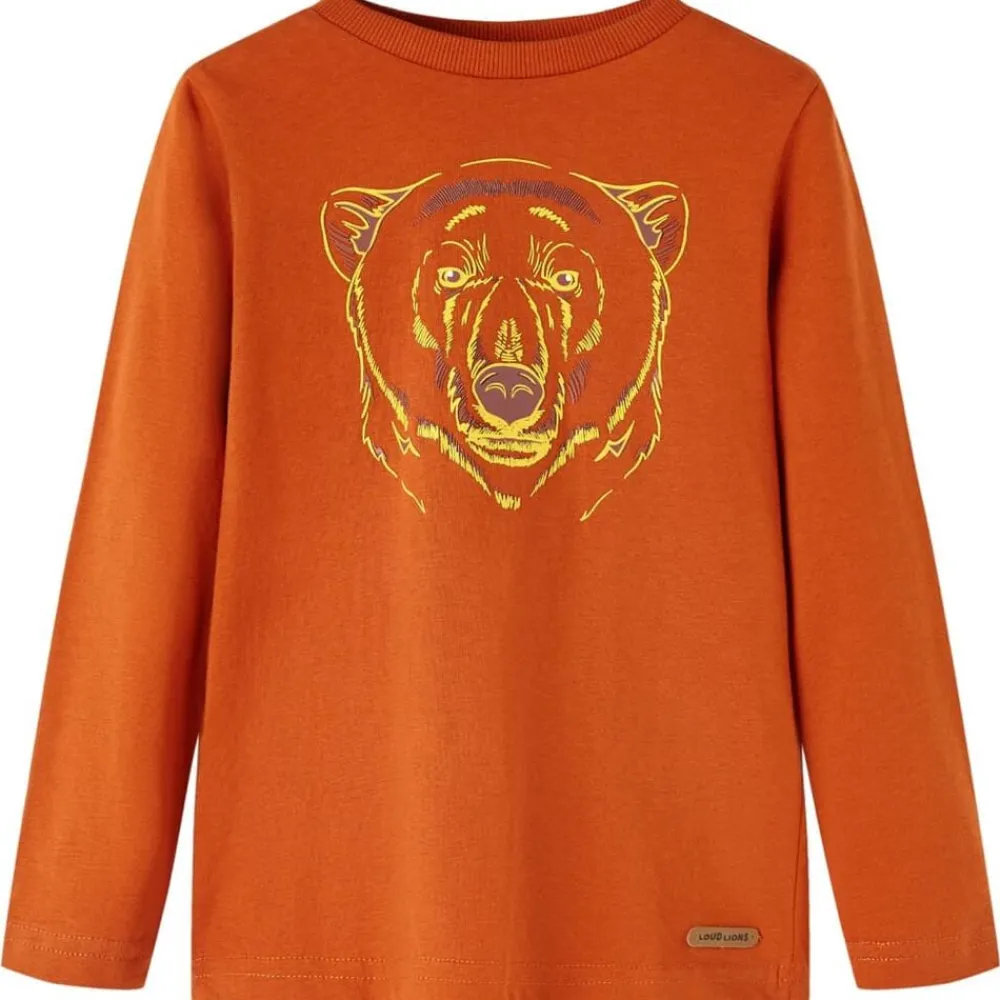 Kleding & Accessoires*vidaXL Kindershirt met lange mouwen 104 lichtroestkleurig Roestbruin