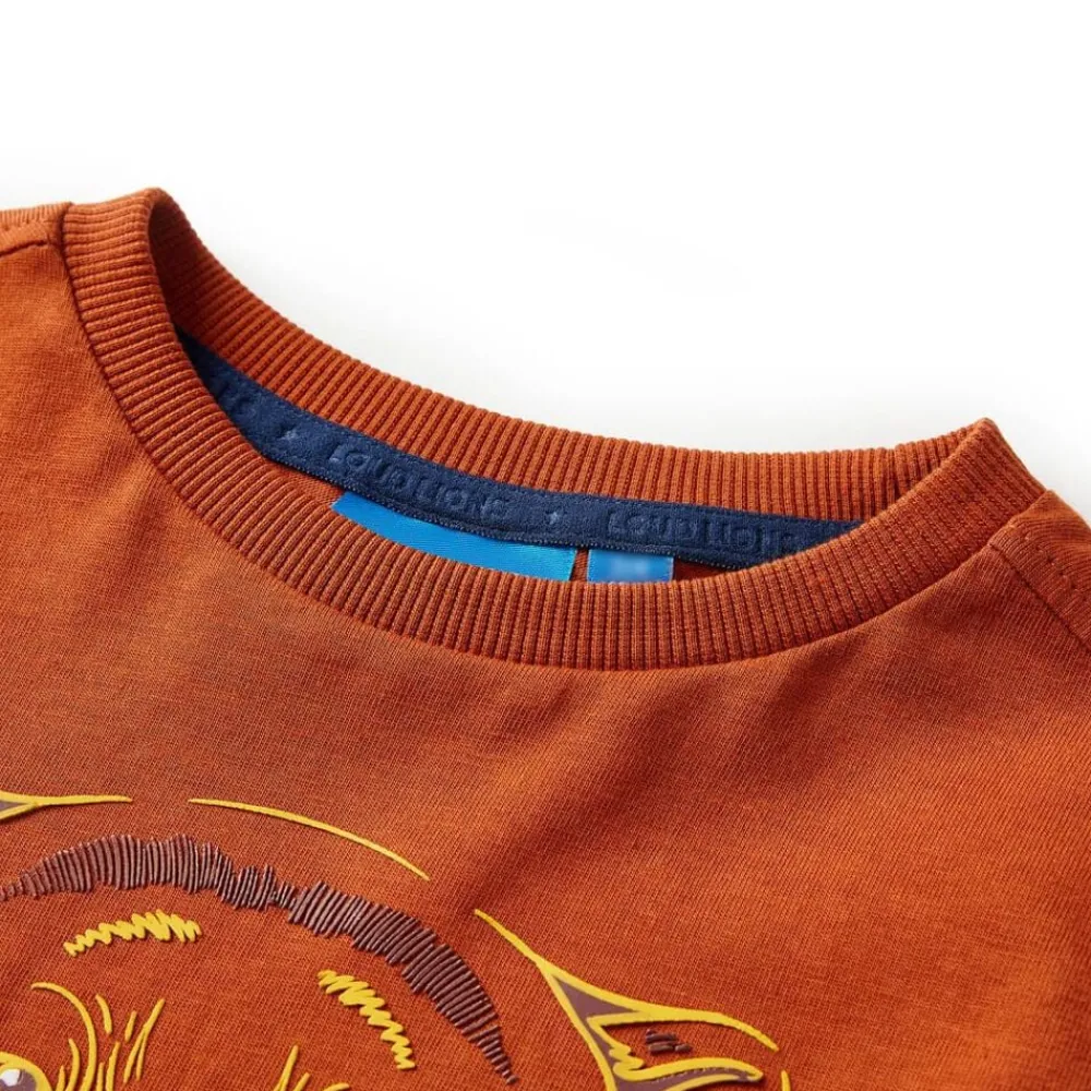 Kleding & Accessoires*vidaXL Kindershirt met lange mouwen 104 lichtroestkleurig Roestbruin