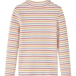Kleding & Accessoires*vidaXL Kindershirt met lange mouwen 92 gestreept Ecru