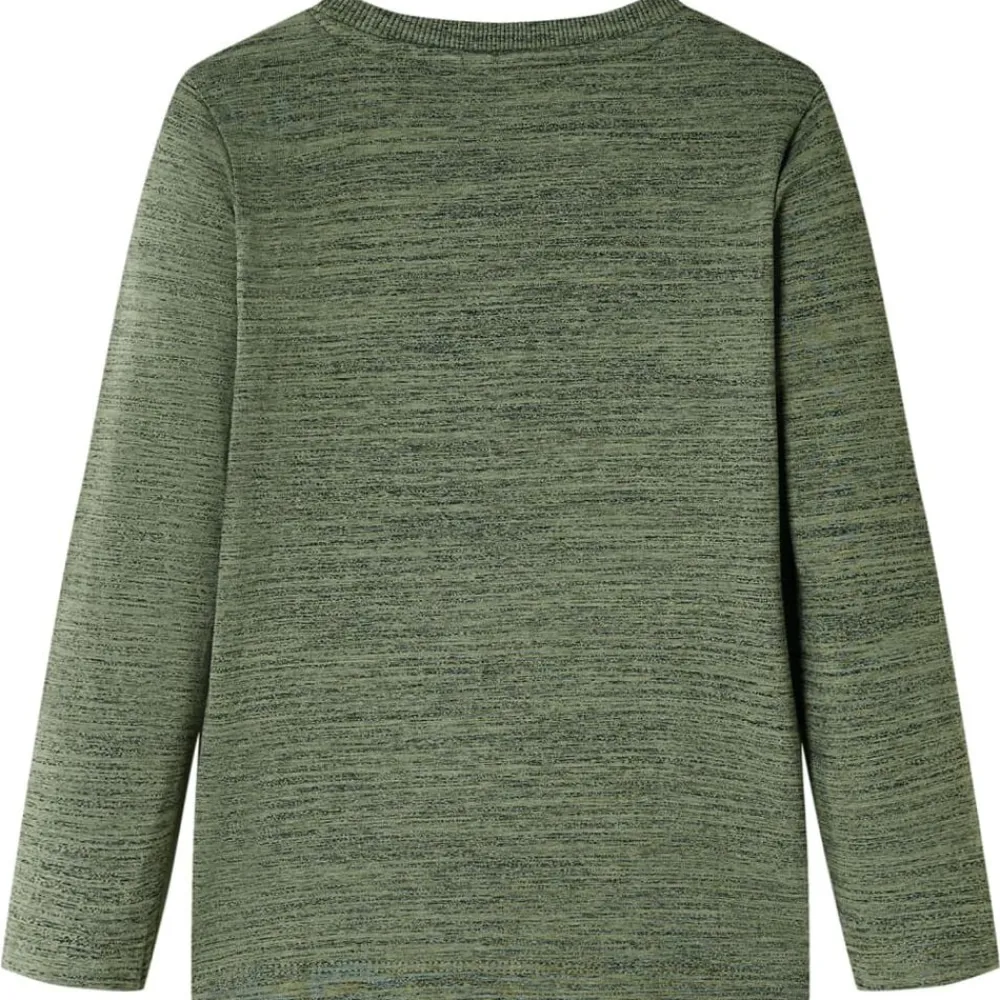 Kindershirt met lange mouwen 104 gemêleerd kakikleurig>vidaXL Hot