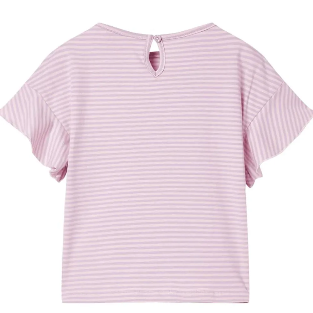 Kindershirt met mouwen met ruches 104 lila>vidaXL Outlet