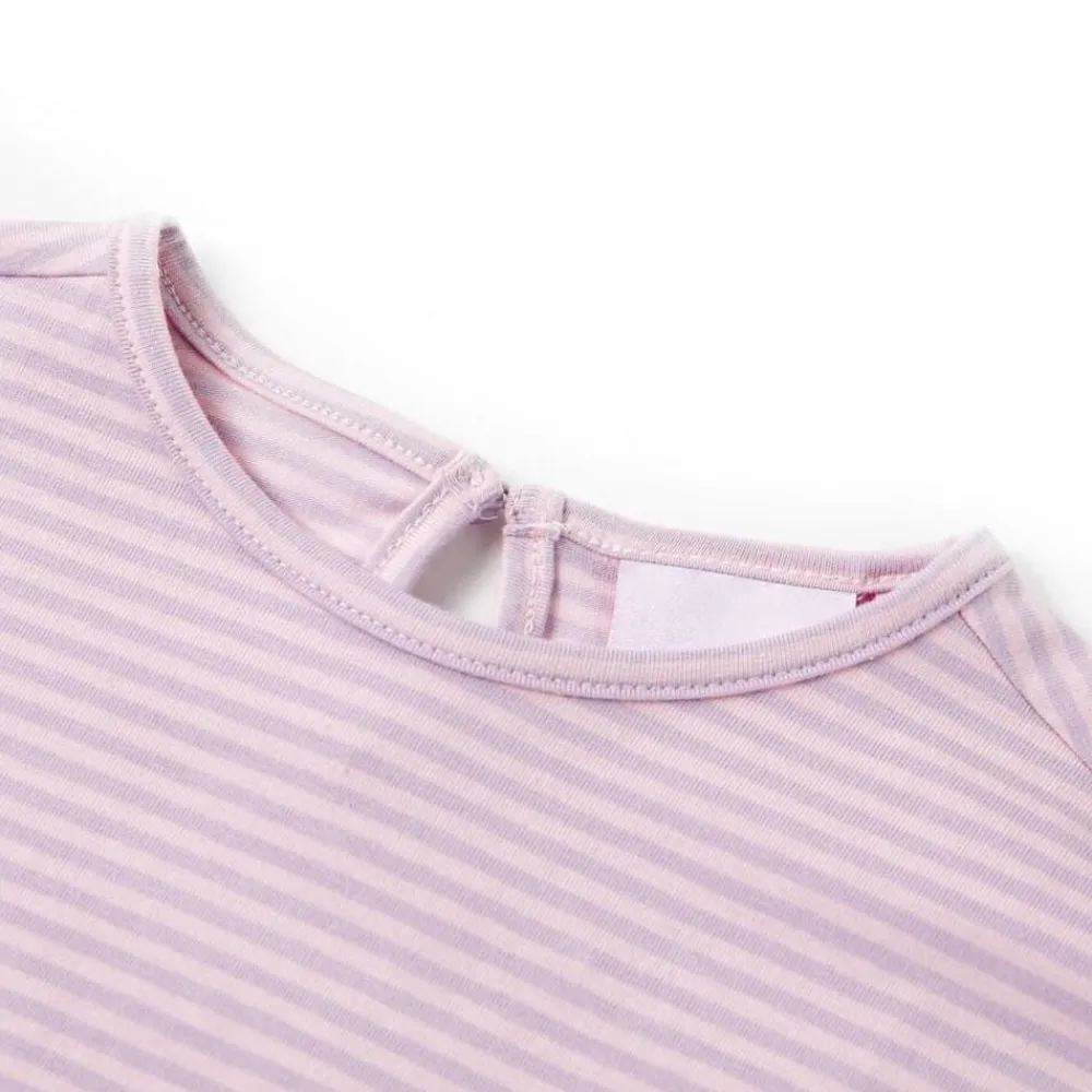 Kindershirt met mouwen met ruches 104 lila>vidaXL Outlet