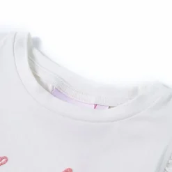 Kleding & Accessoires*vidaXL Kindershirt met ruches aan de mouwen 140 Ecru