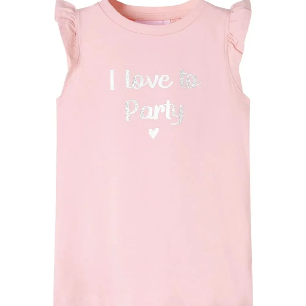 Kleding & Accessoires*vidaXL Kindershirt met ruches aan de mouwen 104 lichtroze