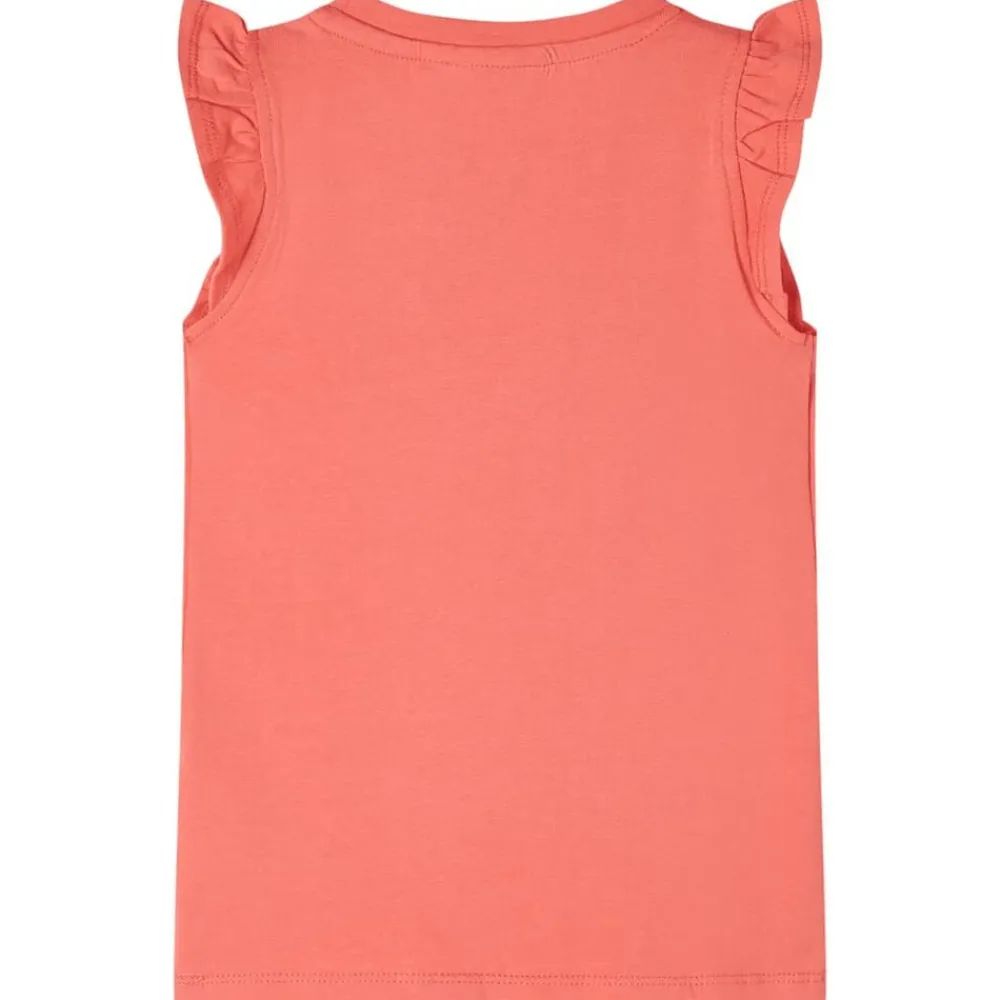 Kleding & Accessoires*vidaXL Kindershirt met ruches aan de mouwen 116 kleurig Koraal