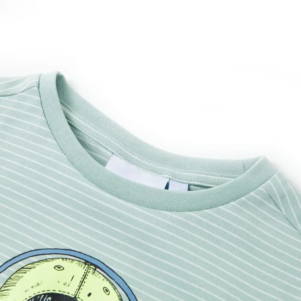 Kindershirt met strepen 104 lichtmint>vidaXL New