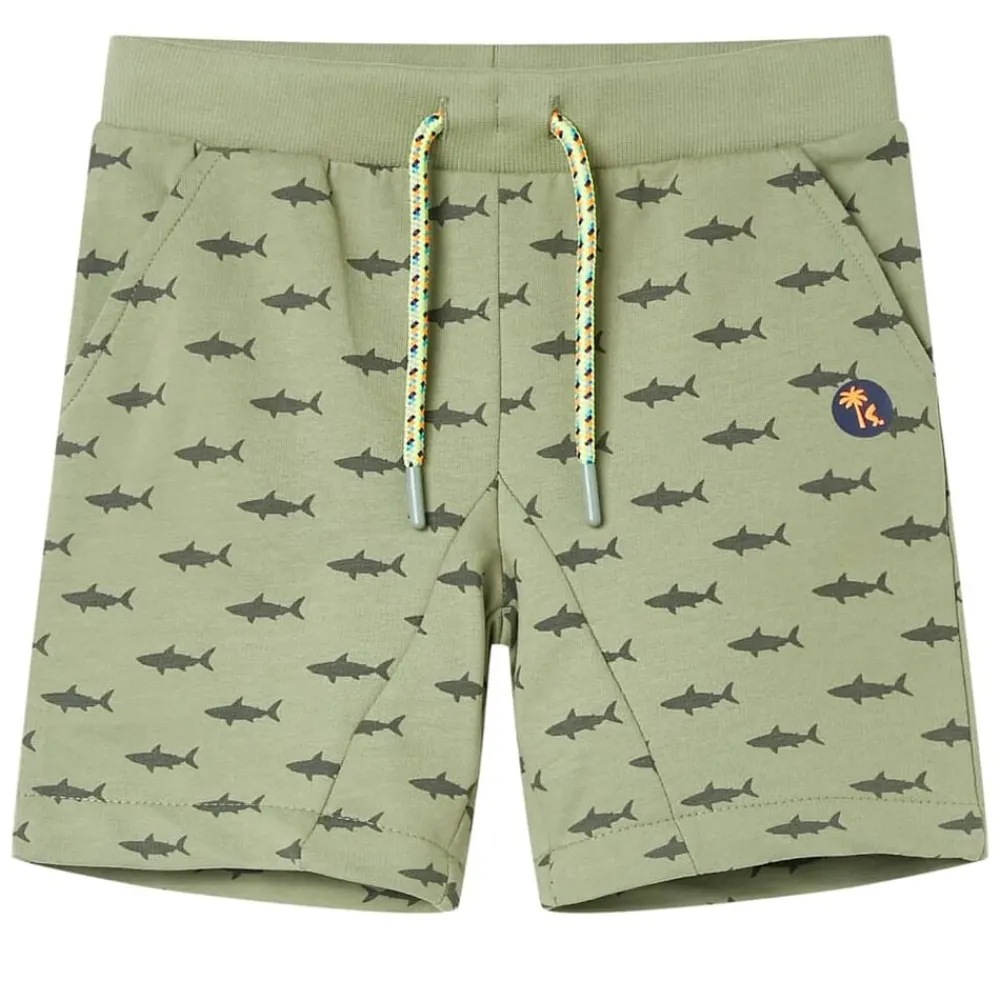 Kleding & Accessoires*vidaXL Kindershorts met trekkoord 116 licht Kaki