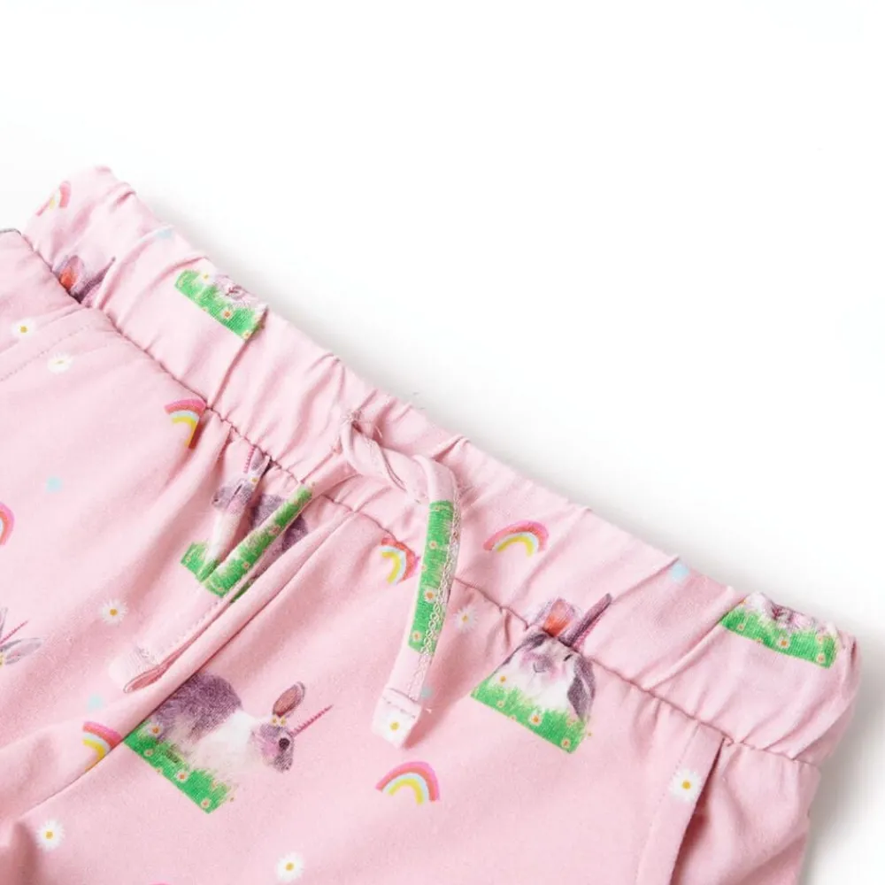 Kleding & Accessoires*vidaXL Kindershorts met trekkoord 128 lichtroze