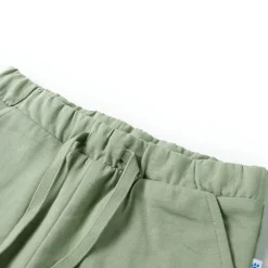 Kleding & Accessoires*vidaXL Kindershorts met trekkoord 92 lichtkaki
