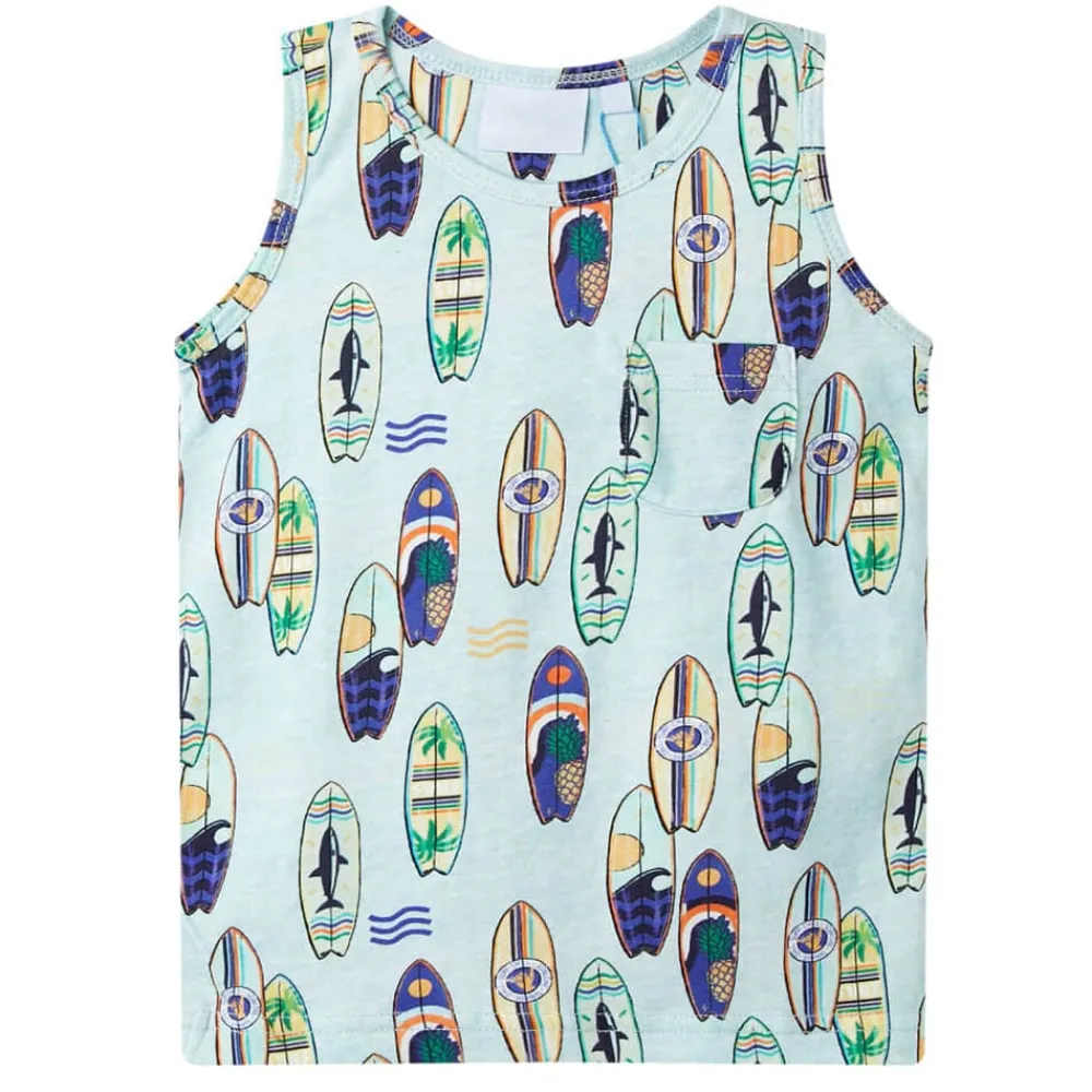 Kindertopje 104 gemêleerd zachtblauw>vidaXL Clearance