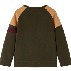 Kleding & Accessoires*vidaXL Kindertrui 140 donkerkakikleurig en camel
