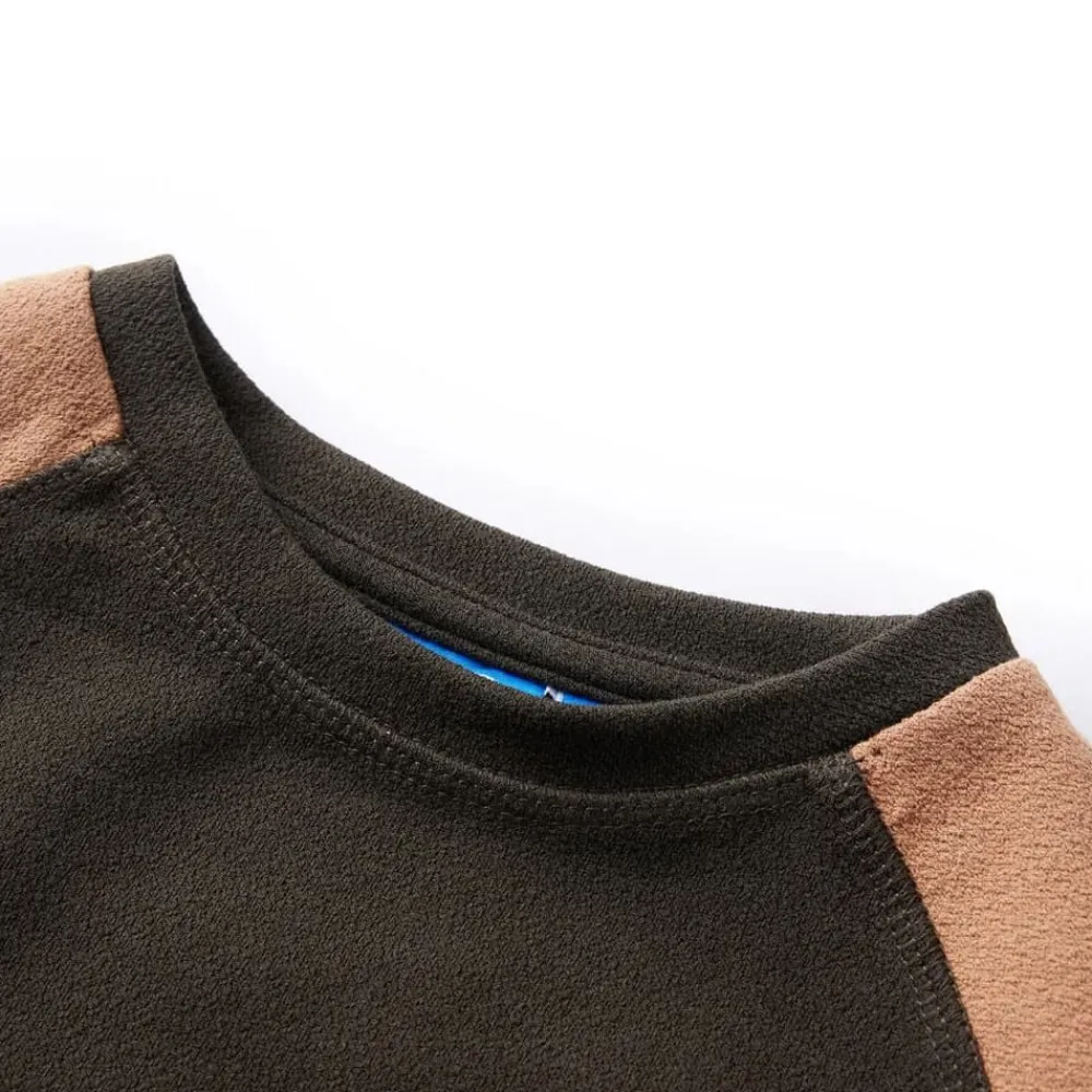 Kleding & Accessoires*vidaXL Kindertrui 140 donkerkakikleurig en camel