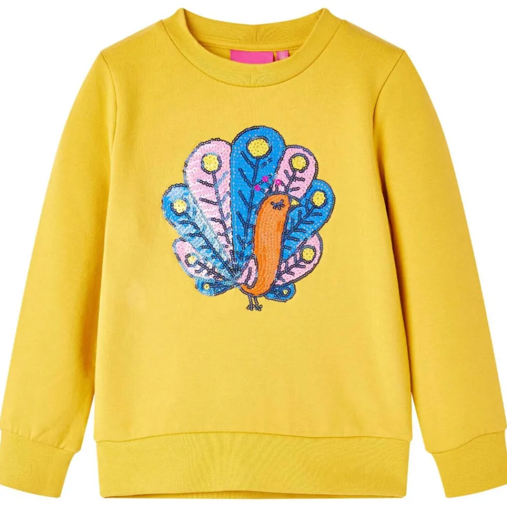 Kleding & Accessoires*vidaXL Kindertrui 92 donkerkleurig Oker