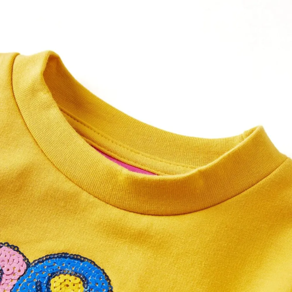 Kleding & Accessoires*vidaXL Kindertrui 92 donkerkleurig Oker