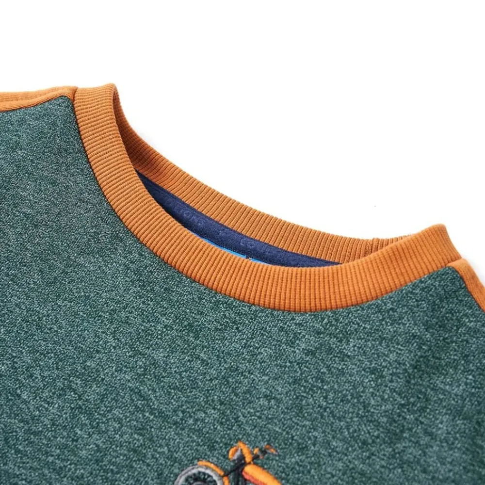 Kleding & Accessoires*vidaXL Kindertrui 92 gemêleerd donker Groen