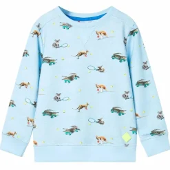 Kleding & Accessoires*vidaXL Kindertrui 104 gemêleerd lichtblauw