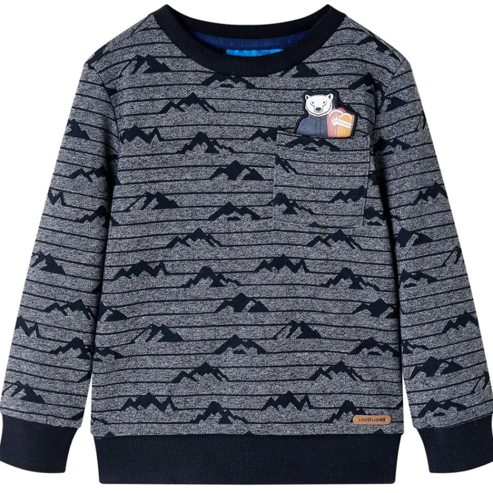 Kleding & Accessoires*vidaXL Kindertrui 92 gemêleerd marineblauw