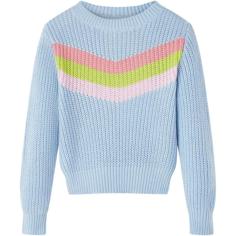 Kindertrui gebreid 92 blauw>vidaXL Discount