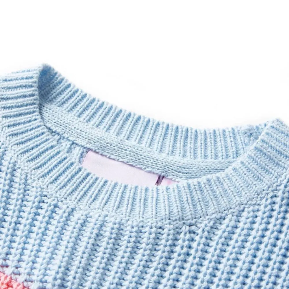 Kindertrui gebreid 92 blauw>vidaXL Discount