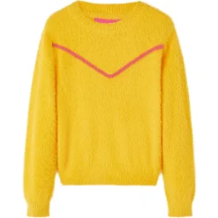 Kleding & Accessoires*vidaXL Kindertrui gebreid 104 donker Oker
