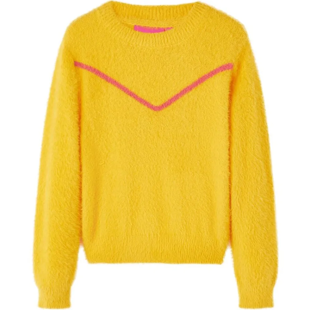 Kleding & Accessoires*vidaXL Kindertrui gebreid 104 donker Oker