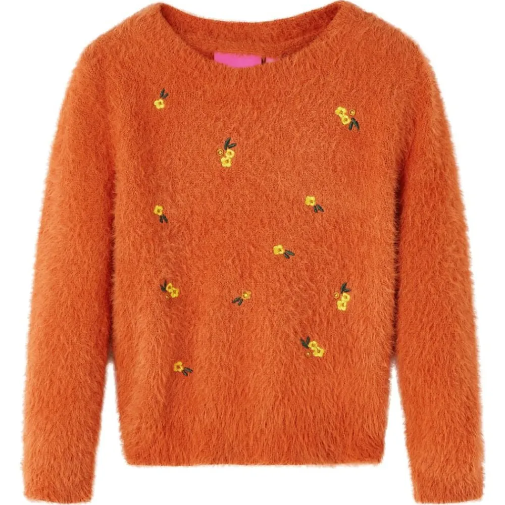 Kleding & Accessoires*vidaXL Kindertrui gebreid 92 bruin Oranje