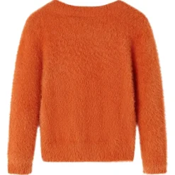 Kleding & Accessoires*vidaXL Kindertrui gebreid 92 bruin Oranje